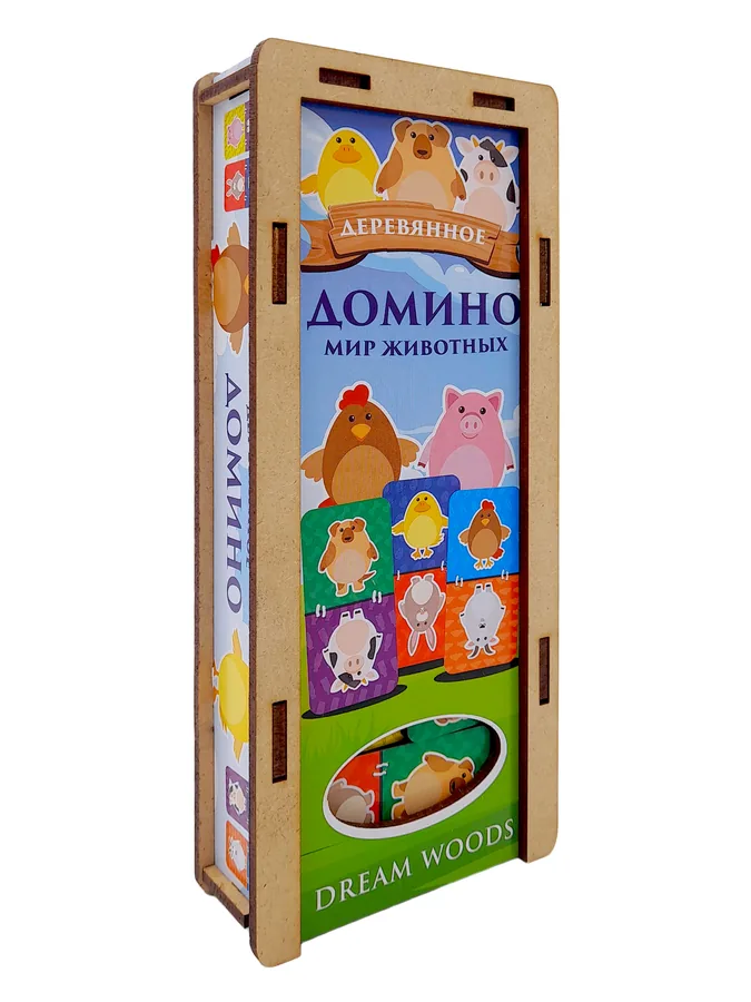 Домино «Животные» — деревянный пазл Dream Woods
